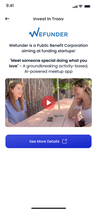 Activity discovery screen